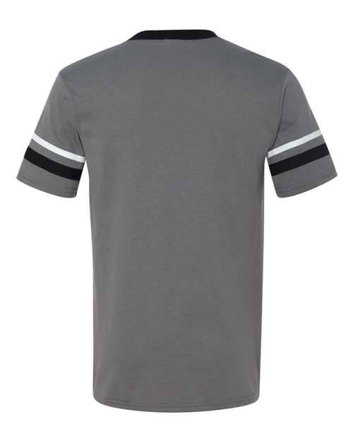 Augusta Sportswear - V-Neck Jersey with Striped Sleeves - 360