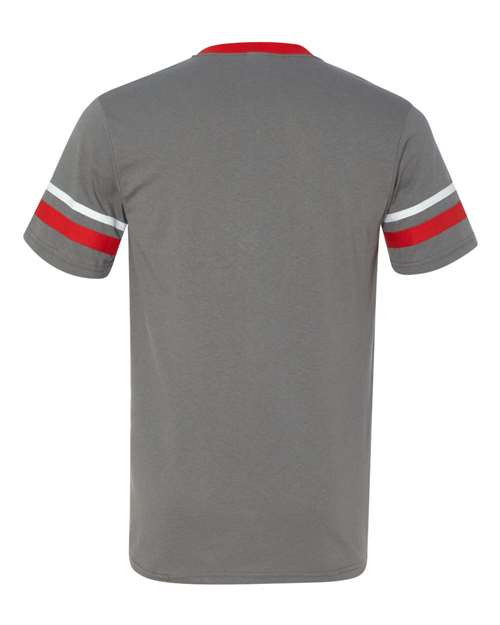 Augusta Sportswear - V-Neck Jersey with Striped Sleeves - 360