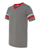 Augusta Sportswear - V-Neck Jersey with Striped Sleeves - 360