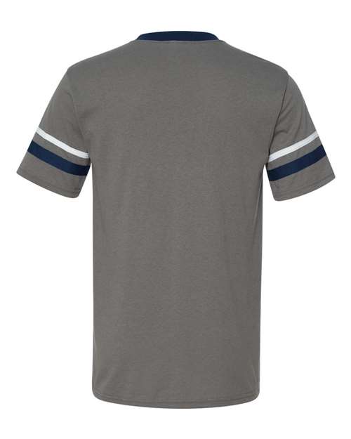 Augusta Sportswear - V-Neck Jersey with Striped Sleeves - 360