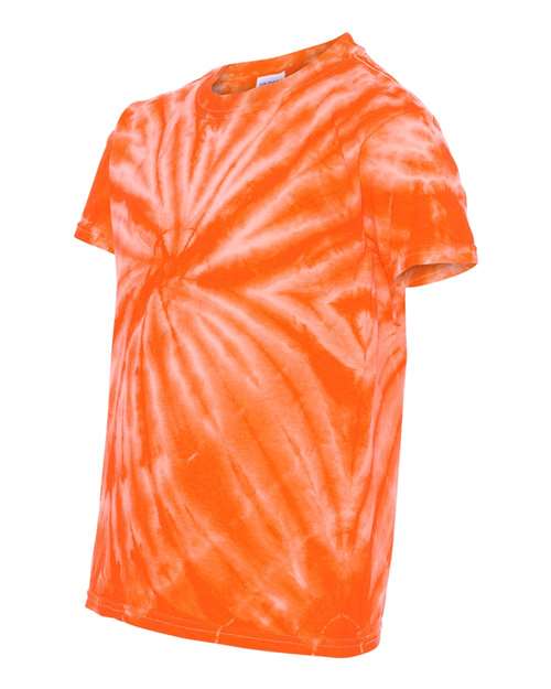 Dyenomite - Youth Cyclone Vat-Dyed Pinwheel Short Sleeve T-Shirt - 20BCY