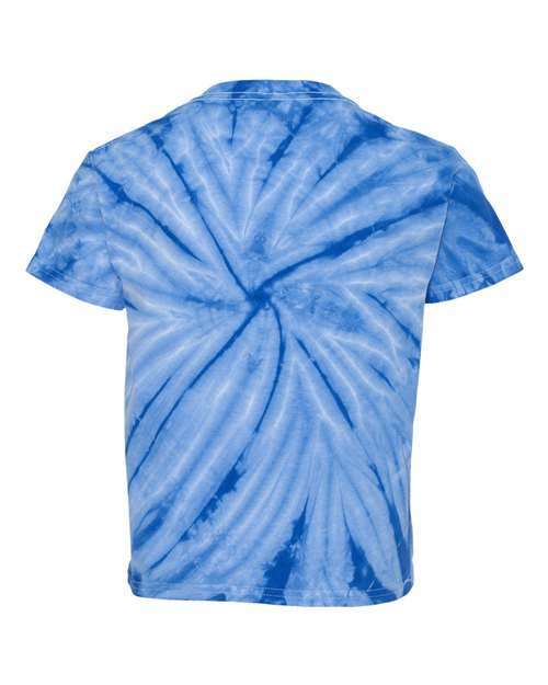 Dyenomite - Youth Cyclone Vat-Dyed Pinwheel Short Sleeve T-Shirt - 20BCY