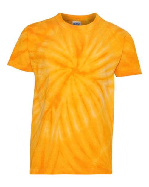 Dyenomite - Youth Cyclone Vat-Dyed Pinwheel Short Sleeve T-Shirt - 20BCY