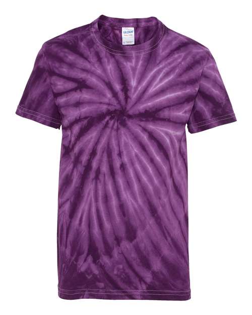 Dyenomite - Youth Cyclone Vat-Dyed Pinwheel Short Sleeve T-Shirt - 20BCY