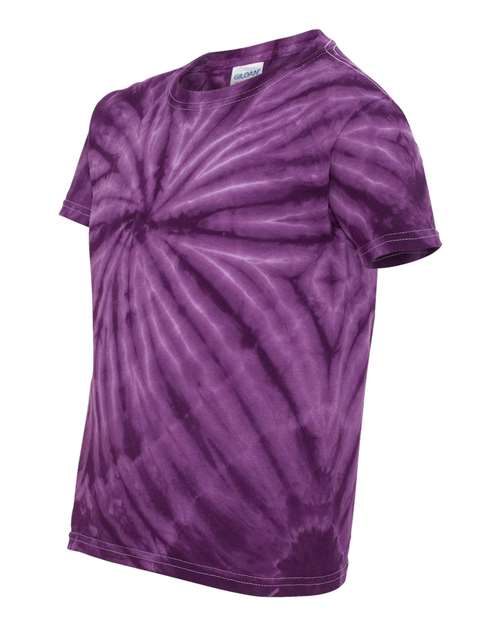 Dyenomite - Youth Cyclone Vat-Dyed Pinwheel Short Sleeve T-Shirt - 20BCY