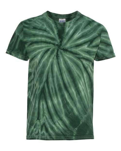 Dyenomite - Youth Cyclone Vat-Dyed Pinwheel Short Sleeve T-Shirt - 20BCY