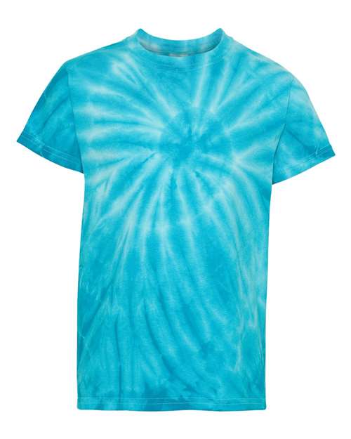 Dyenomite - Youth Cyclone Vat-Dyed Pinwheel Short Sleeve T-Shirt - 20BCY