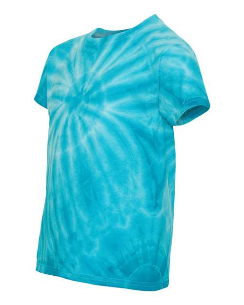 Dyenomite - Youth Cyclone Vat-Dyed Pinwheel Short Sleeve T-Shirt - 20BCY