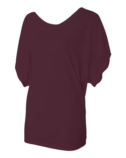 BELLA + CANVAS - Women’s Flowy Draped Dolman Tee - 8821