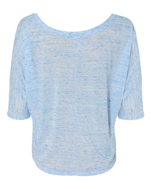 BELLA + CANVAS - Women's Flowy Boxy Half-Sleeve V-Neck Tee - 8825