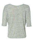 BELLA + CANVAS - Women's Flowy Boxy Half-Sleeve V-Neck Tee - 8825