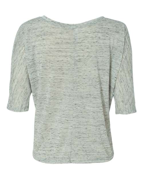 BELLA + CANVAS - Women's Flowy Boxy Half-Sleeve V-Neck Tee - 8825