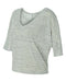 BELLA + CANVAS - Women's Flowy Boxy Half-Sleeve V-Neck Tee - 8825