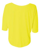 BELLA + CANVAS - Women's Flowy Boxy Half-Sleeve V-Neck Tee - 8825