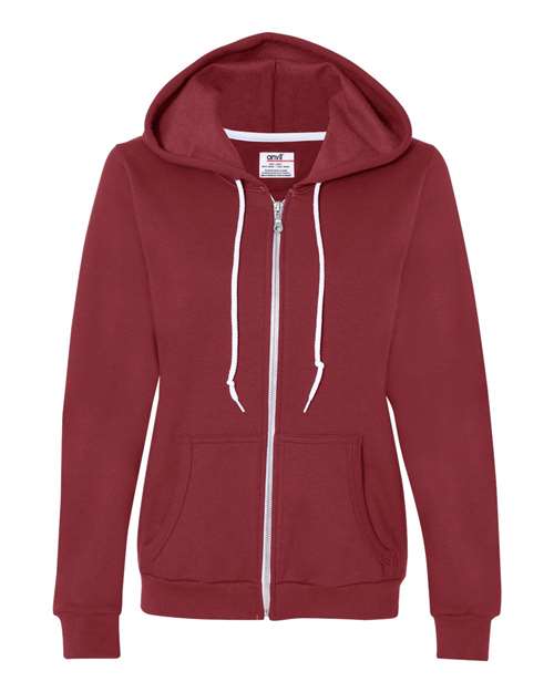 Anvil - Women's Full-Zip Hooded Sweatshirt - 71600FL