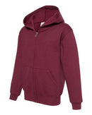 JERZEES - NuBlend® Youth Full-Zip Hooded Sweatshirt - 993BR