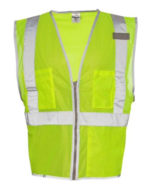 Kishigo - Premium Brilliant Series® Three-Pocket Zippered Mesh Vest - 1507-1508