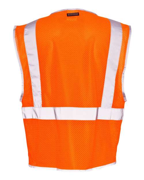 Kishigo - Premium Brilliant Series® Three-Pocket Zippered Mesh Vest - 1507-1508