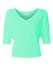 BELLA + CANVAS - Women's Flowy Boxy Half-Sleeve V-Neck Tee - 8825