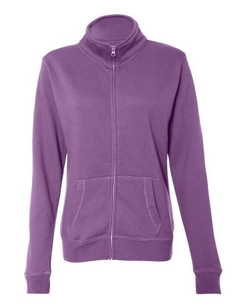 J. America - Women's Sueded Fleece Full-Zip Sweatshirt - 8635