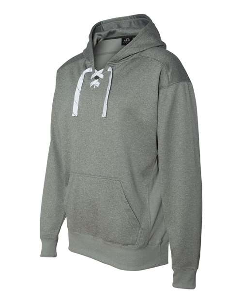 J. America - Sport Lace Polyester Fleece Hooded Sweatshirt - 8833