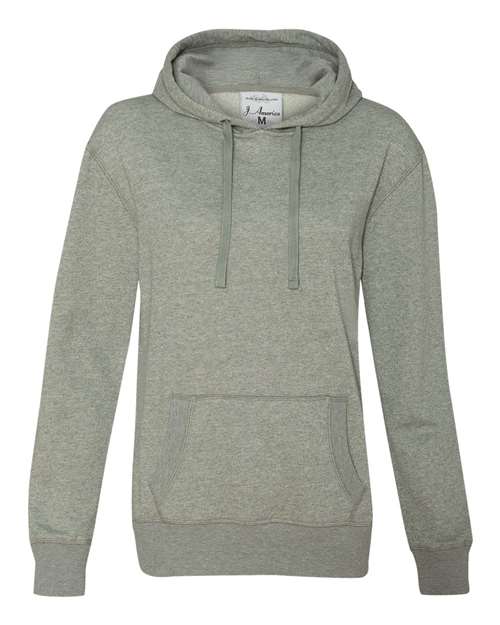 J. America - Women’s Glitter French Terry Hooded Sweatshirt - 8860