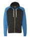 J. America - Triblend Raglan Full-Zip Hooded Sweatshirt - 8874