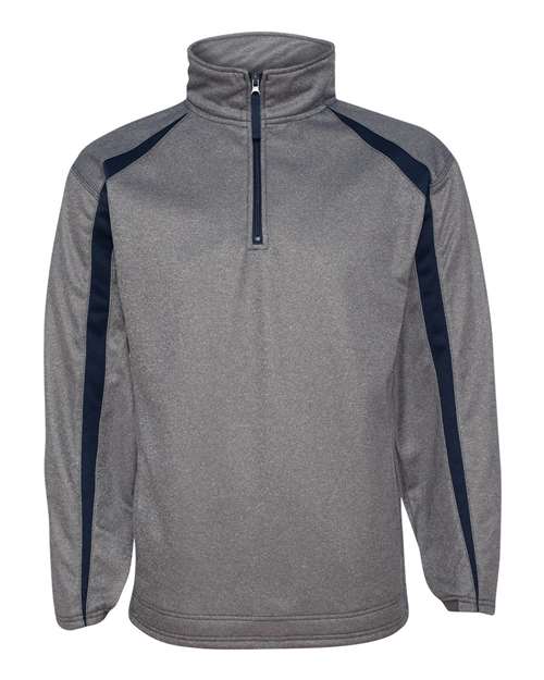 Badger - Pro Heather Fusion Performance Fleece Quarter-Zip Pullover - 1481