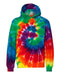 Dyenomite - Youth Multi-Color Swirl Hooded Sweatshirt - 854BMS