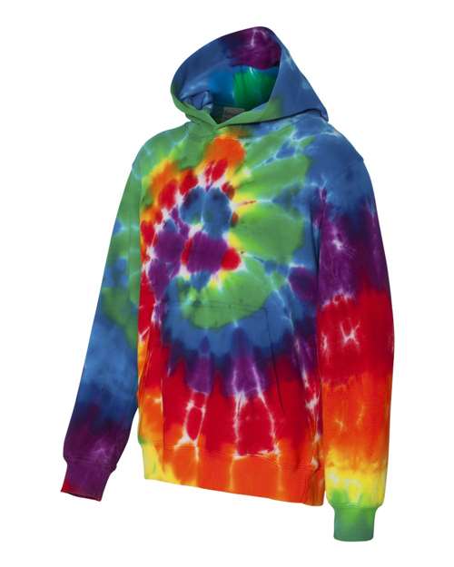 Dyenomite - Youth Multi-Color Swirl Hooded Sweatshirt - 854BMS