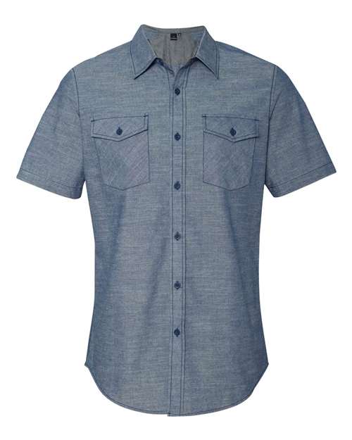 Burnside - Chambray Short Sleeve Shirt - 9255