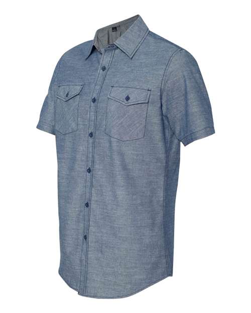 Burnside - Chambray Short Sleeve Shirt - 9255