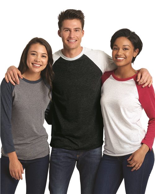 Next Level - Unisex Triblend Three-Quarter Sleeve Raglan - 6051