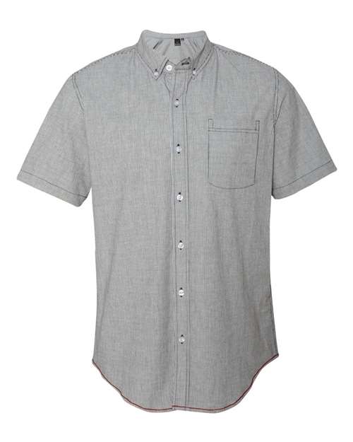 Burnside - Stretch-Stripe Short Sleeve Shirt - 9259