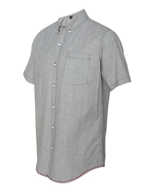 Burnside - Stretch-Stripe Short Sleeve Shirt - 9259