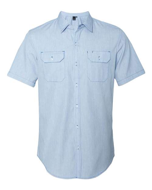 Burnside - Dobby Stripe Short Sleeve Shirt - 9265