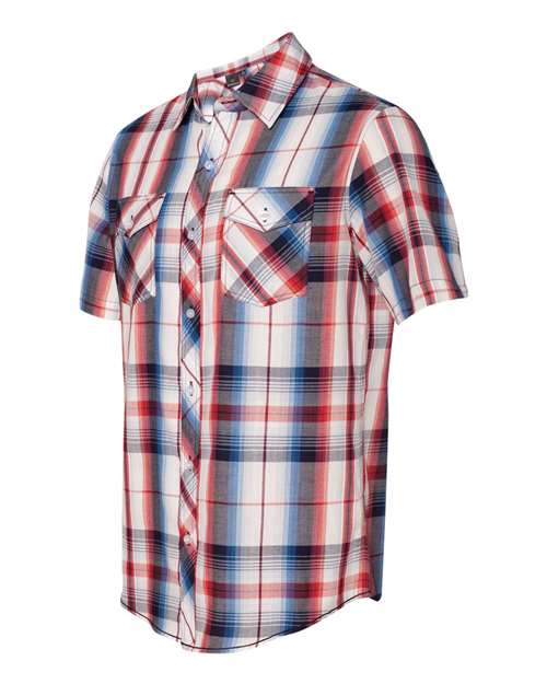 Burnside - Short Sleeve Plaid Shirt - 9202