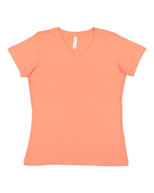 LAT - Women's V-Neck Premium Jersey Tee - 3587 (More Color)