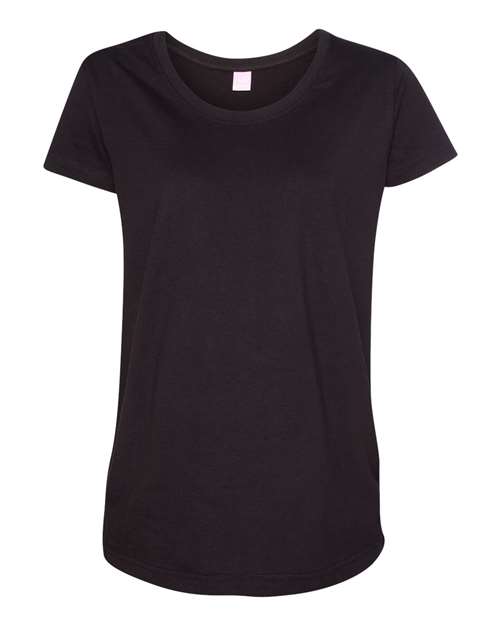 LAT - Women's Maternity Scoop Neck Fine Jersey Tee - 3509