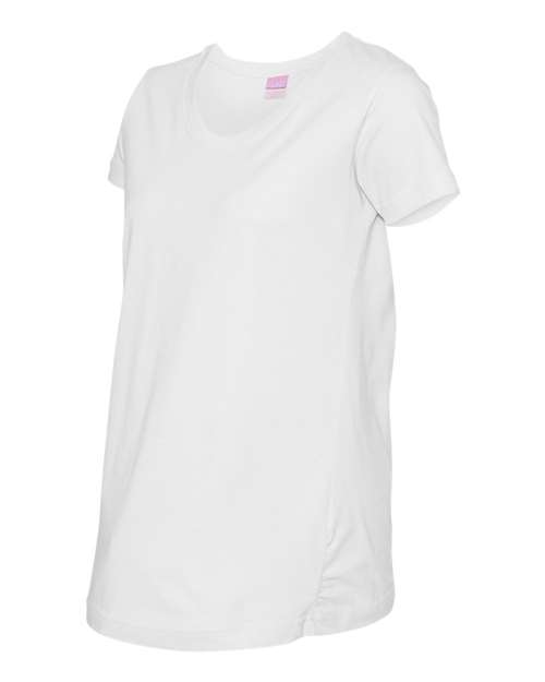 LAT - Women's Maternity Scoop Neck Fine Jersey Tee - 3509