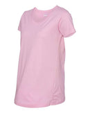 LAT - Women's Maternity Scoop Neck Fine Jersey Tee - 3509