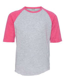 LAT - Youth Baseball Fine Jersey Three-Quarter Sleeve Tee - 6130