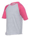 LAT - Youth Baseball Fine Jersey Three-Quarter Sleeve Tee - 6130