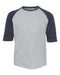 LAT - Youth Baseball Fine Jersey Three-Quarter Sleeve Tee - 6130