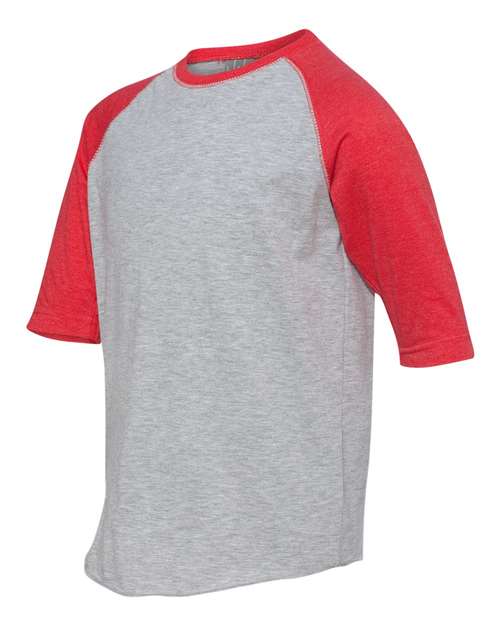 LAT - Youth Baseball Fine Jersey Three-Quarter Sleeve Tee - 6130