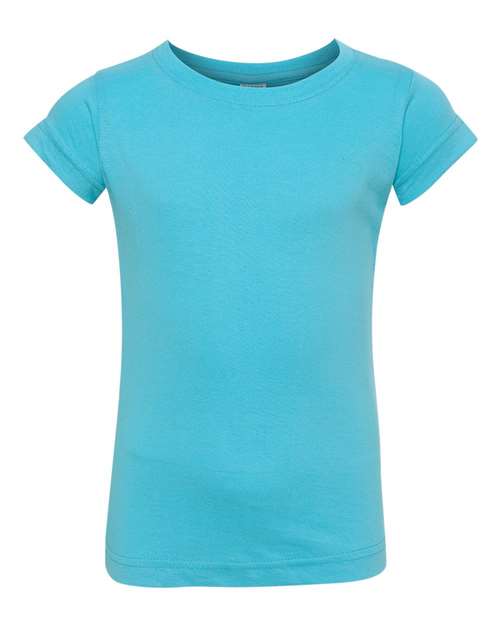 Rabbit Skins - Toddler Girls Fine Jersey Tee - 3316