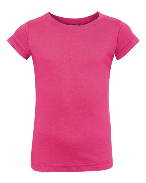 Rabbit Skins - Toddler Girls Fine Jersey Tee - 3316