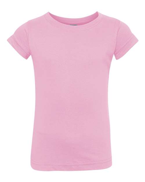 Rabbit Skins - Toddler Girls Fine Jersey Tee - 3316