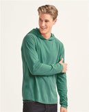 Comfort Colors - Garment-Dyed Heavyweight Hooded Long Sleeve T-Shirt - 4900