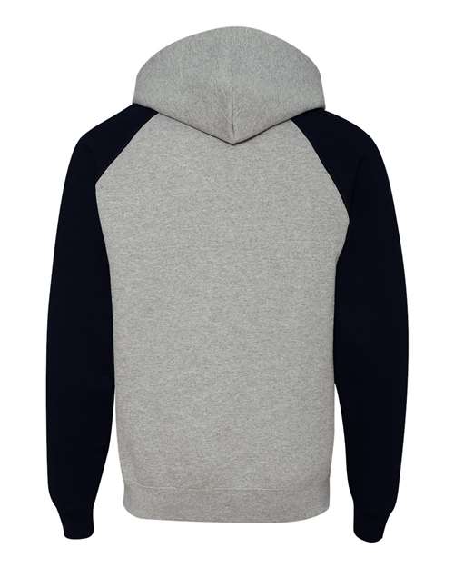 JERZEES - Nublend® Colorblocked Raglan Hooded Sweatshirt - 96CR